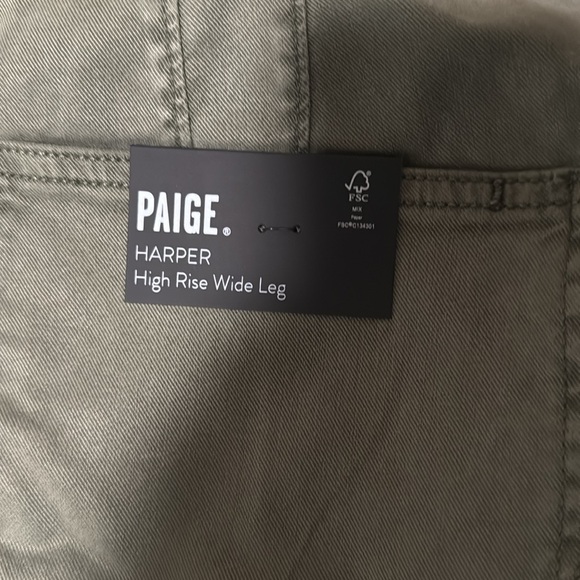 Paige Harper wide leg, high waisted paper bag pants, NWT, 30 - Picture 12 of 16